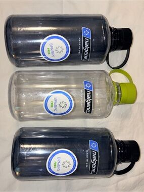 3 Nalgene Wide Mouth Water Bottles - SET